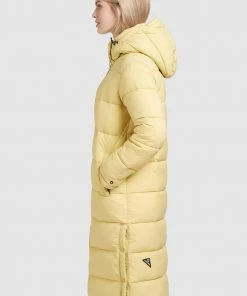 Khujo CORINNA MATT - Cappotto Invernale - Hellgelb, Donna -Offerte khujo Negozio ece7cf9349c54cad9b2e7f442fc259ca