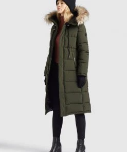 Khujo LISSANDRA - Cappotto Invernale - Dunkeloliv, Donna -Offerte khujo Negozio edcc4ccaa6a640e0972c3611b43af37a