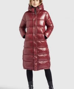Khujo CORINNA - Cappotto Invernale - Weinrot Glänzend, Donna