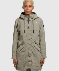 Khujo GAMES - Parka - Graugrün, Donna