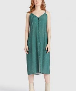 Khujo VALERIYA - Vestito Estivo - Green, Donna