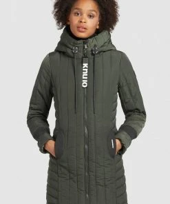 Khujo JERRY PRIME5 LIGHT - Cappotto Invernale - Dunkelgrün, Donna