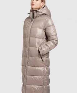 Khujo CORINNA SHINY - Cappotto Invernale - Taupe Glänzend, Donna 14 Khujo CORINNA SHINY - Cappotto Invernale - Taupe Glänzend, Donna -Offerte khujo Negozio f5df35eddfab4a549b2a33c6b41ccea5