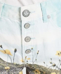 Khujo ANOUK - Shorts Di Jeans - Blau Weiß Gemustert, Donna -Offerte khujo Negozio f787acba2c6c4a06a8bf588aca1d3423