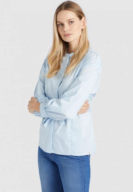 Khujo RAMYA - Camicia - Light Blue, Donna -Offerte khujo Negozio f7d7c072c76a46b699c1e61a610d2e29