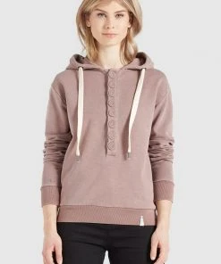 Khujo KEIKI - Felpa Con Cappuccio - Light Pink, Donna