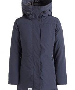 Khujo KANDA - Cappotto Invernale - Dark Blue, Donna -Offerte khujo Negozio f8fc89ff3632466bbfe301f106221c18