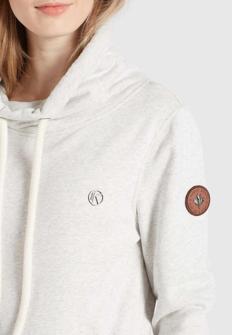 Khujo TEMPA - Felpa Con Cappuccio - Hellgrau Meliert, Donna 10 Khujo TEMPA - Felpa Con Cappuccio - Hellgrau Meliert, Donna - immagine 8