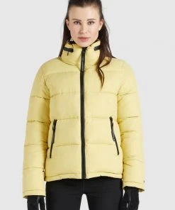 Khujo BLONDIE - Giacca Invernale - Hellgelb, Donna