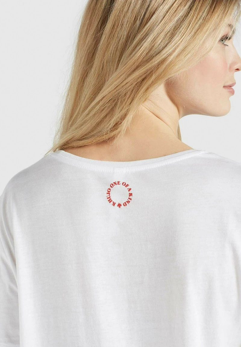 Khujo BANANI HEY - T-shirt Con Stampa - Weiß, Donna 7 Khujo BANANI HEY - T-shirt Con Stampa - Weiß, Donna - immagine 5