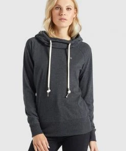 Khujo LINNEA - Felpa Con Cappuccio - Dunkelgrau Meliert, Donna