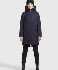 Khujo MARINA - Cappotto Invernale - Dunkelblau, Donna