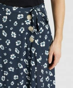 Khujo HEPKE - Gonna A Campana - Blau-weiß Geblümt, Donna -Offerte khujo Negozio fca130a1b428444e9d56f64231f6f7d4