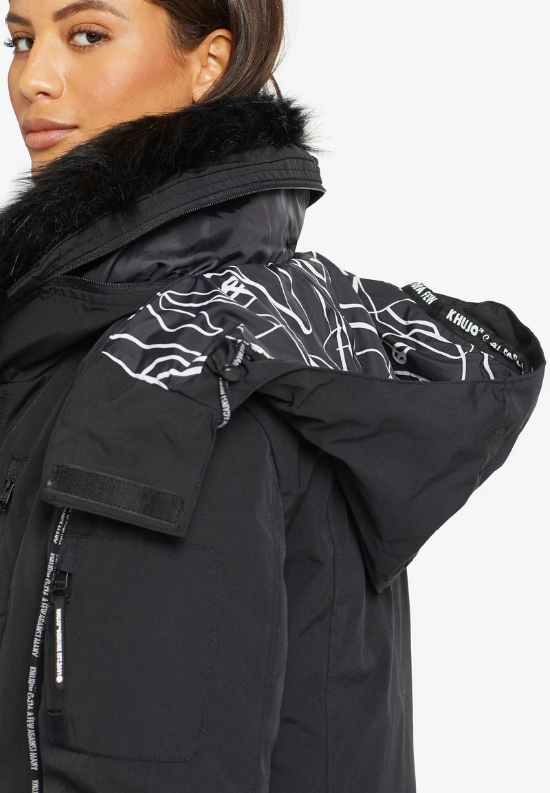 Khujo LIZIE - Cappotto Invernale - Black, Donna 7 Khujo LIZIE - Cappotto Invernale - Black, Donna - immagine 5