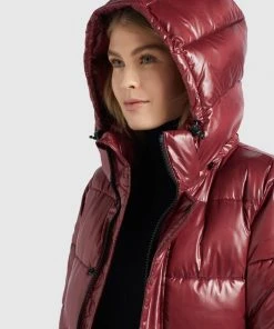 Khujo CORINNA - Cappotto Invernale - Weinrot Glänzend, Donna -Offerte khujo Negozio fd3bd49eeab9467194731d01652e94cd