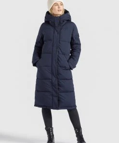 Khujo MANTEL DAKOTA - Cappotto Invernale - Dunkelblau, Donna