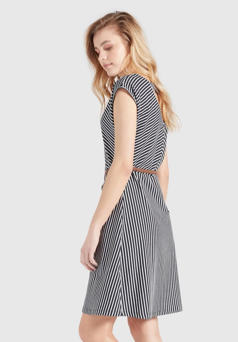 Khujo LEIFA - Vestito Estivo - Dunkelblau-weiß Gestreift, Donna 6 Khujo LEIFA - Vestito Estivo - Dunkelblau-weiß Gestreift, Donna - immagine 4