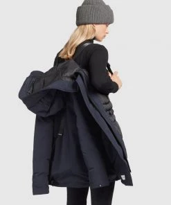 Khujo KANDA - Cappotto Invernale - Dark Blue, Donna -Offerte khujo Negozio ff77cfe77f4c4632baed5f075a5aafd0